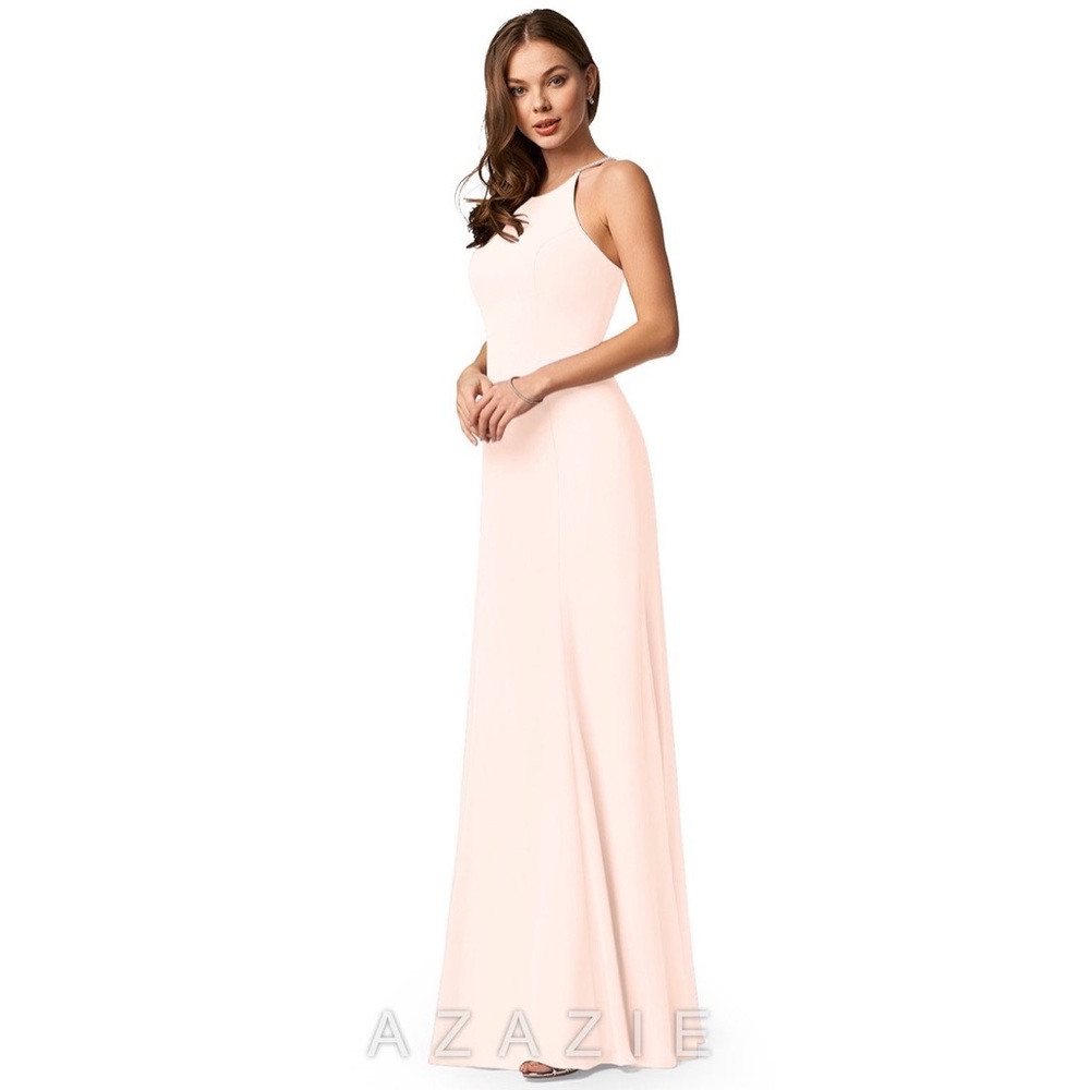 Azazie Tyne dress in rose petal